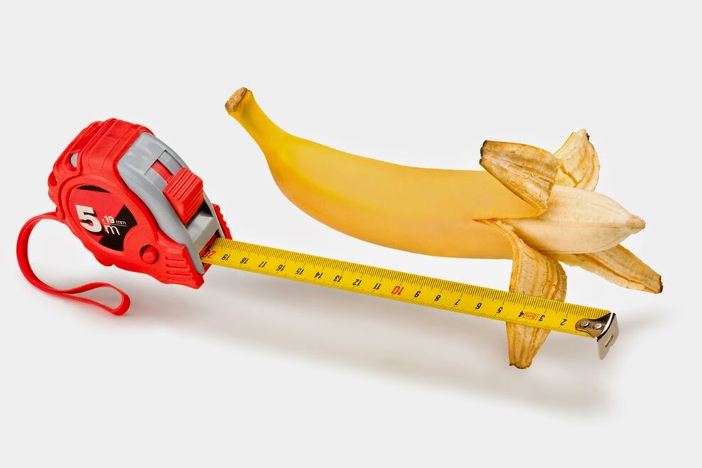 muz ve santimetre penis büyümesini sembolize ediyor